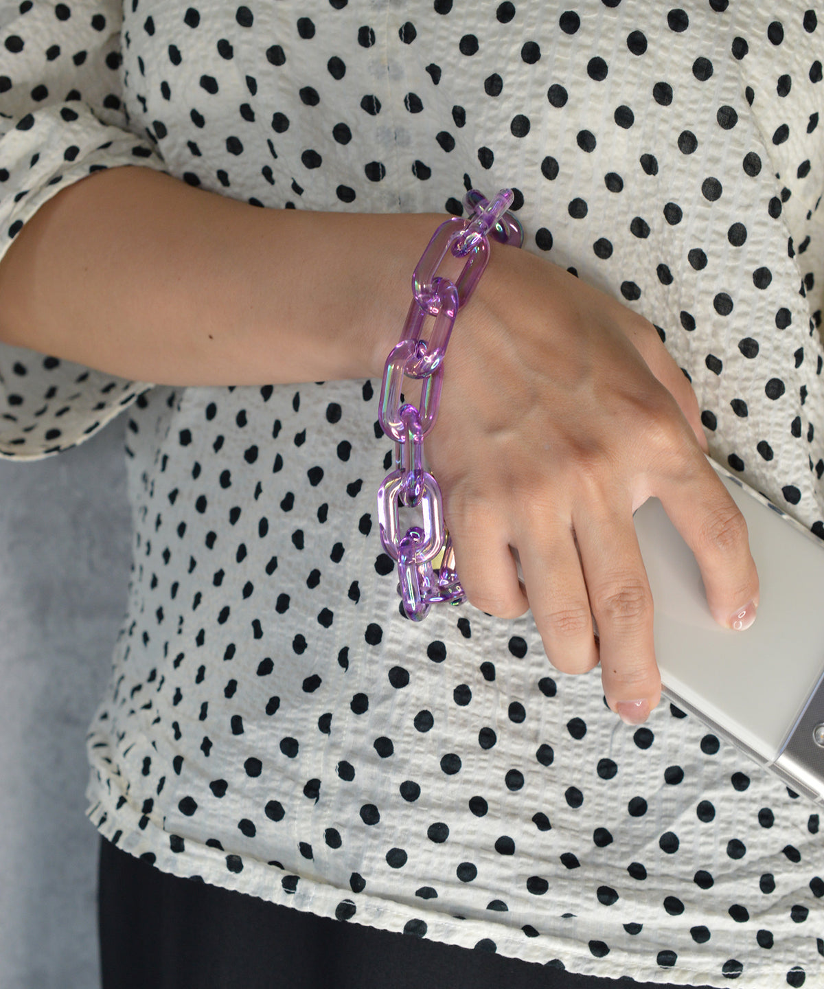 【eY】Aurora Ellipse Chain Wrist Strap