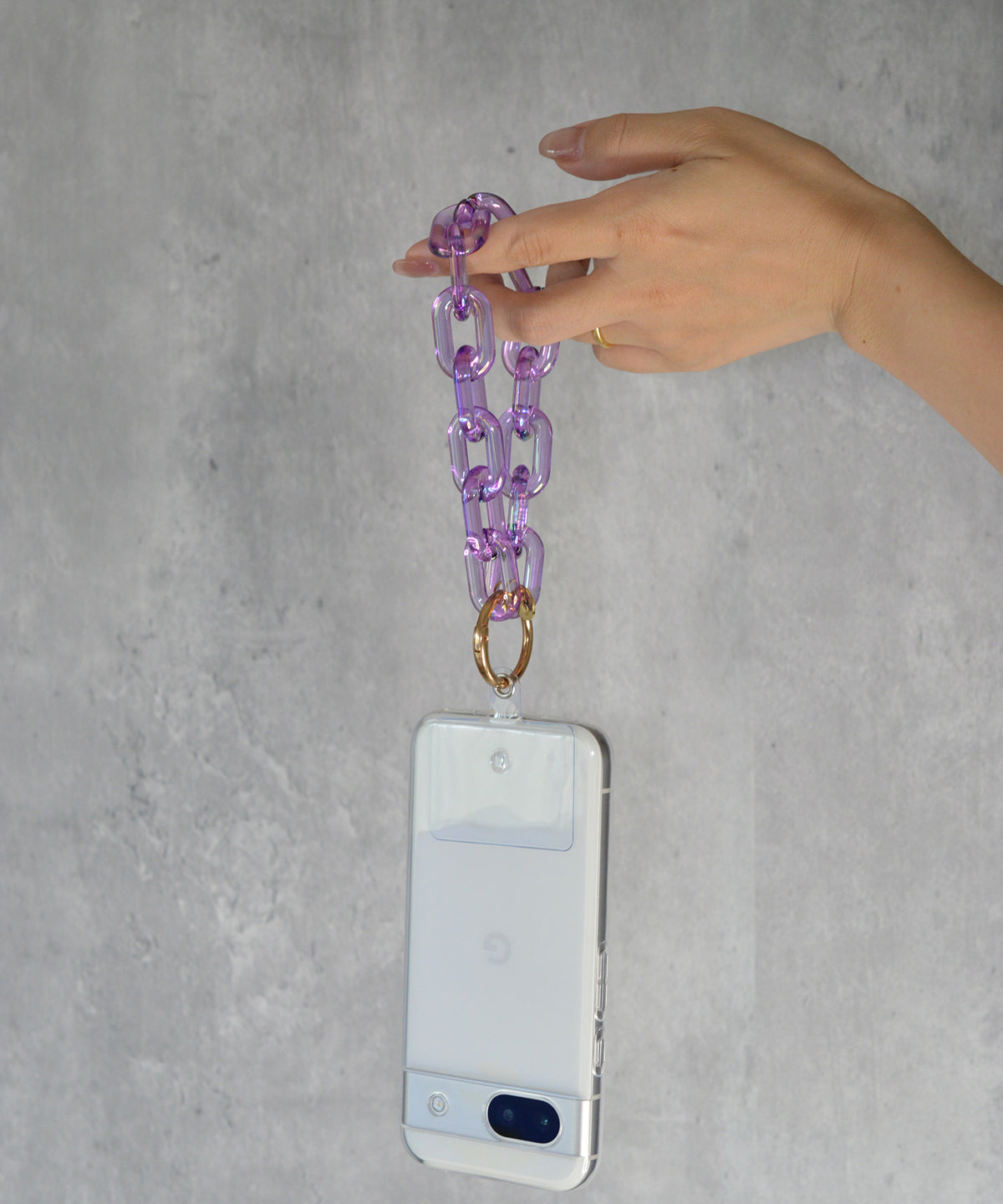 【eY】Aurora Ellipse Chain Wrist Strap