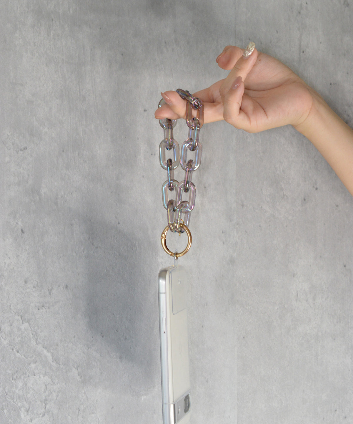 【eY】Aurora Ellipse Chain Wrist Strap