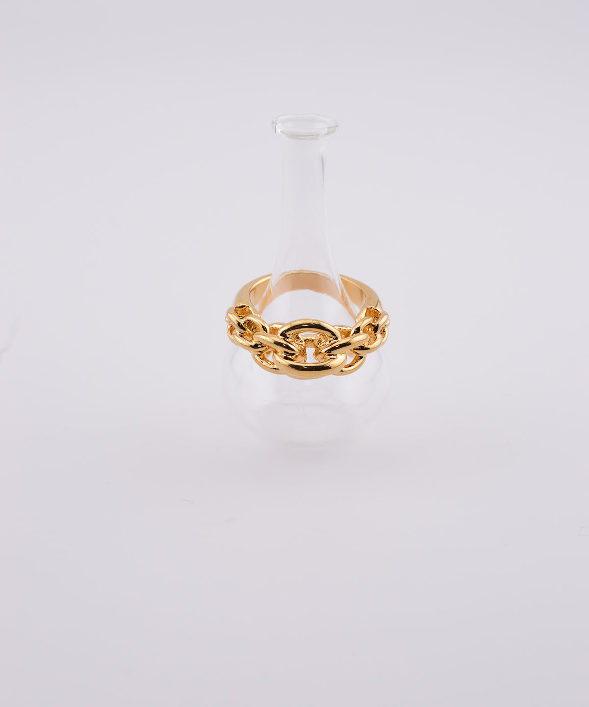 【earyear】Chunky Chain Layered Ring