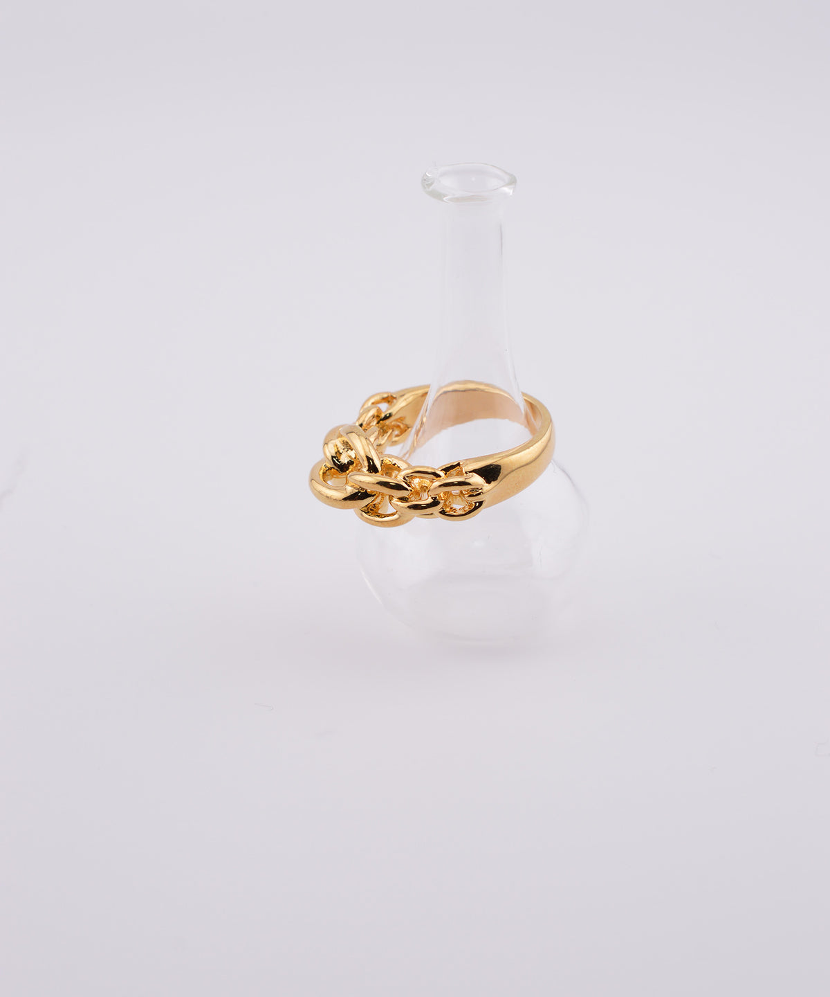 【earyear】Chunky Chain Layered Ring