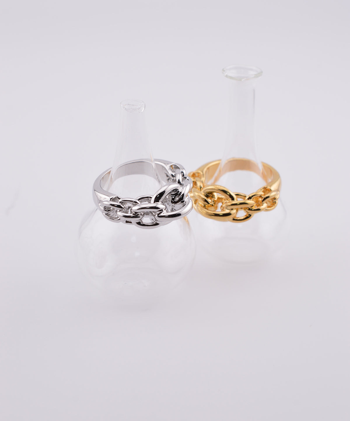 【earyear】Chunky Chain Layered Ring