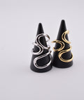 【earyear】Waveform Spiral Ring