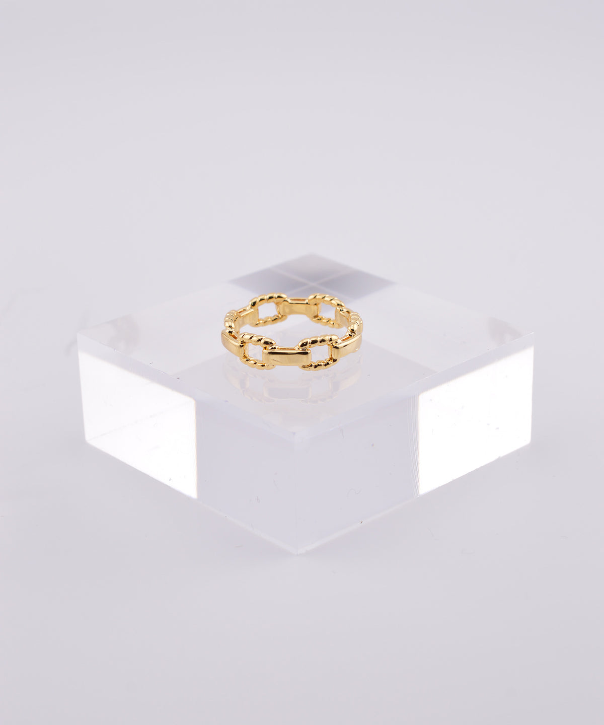【earyear】Flat Rope Chain Ring