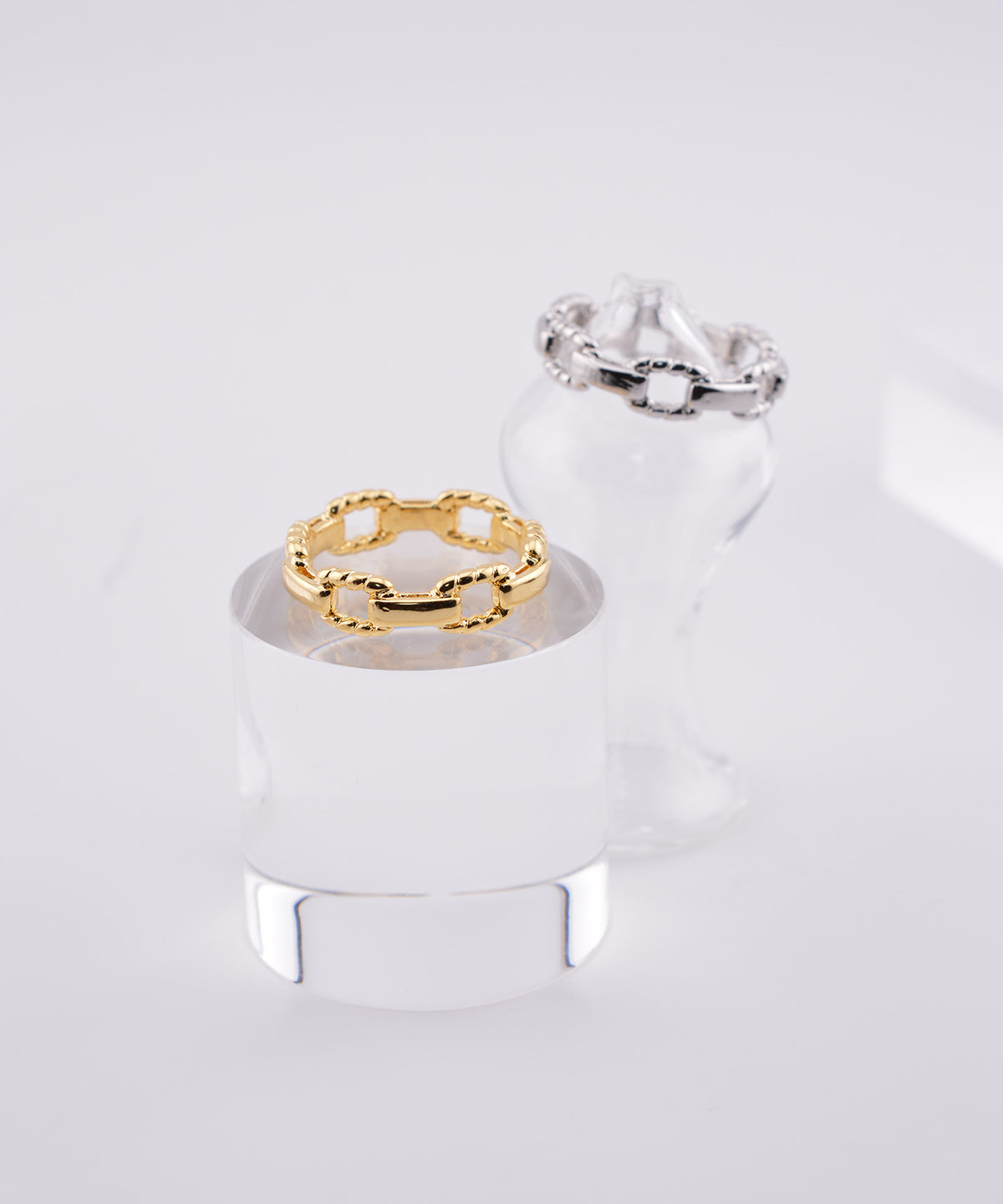 【earyear】Flat Rope Chain Ring