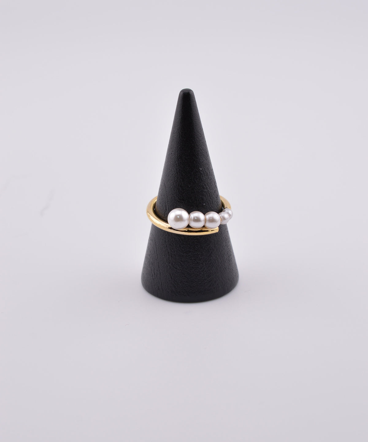 【earyear】Pearl Line Wrap Ring