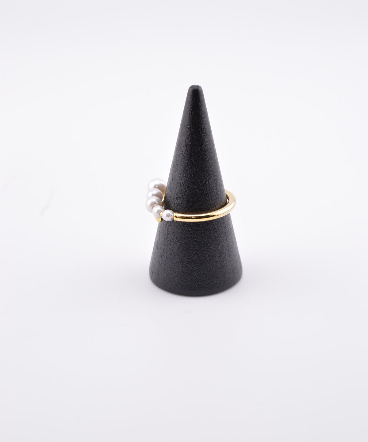 【earyear】Pearl Line Wrap Ring