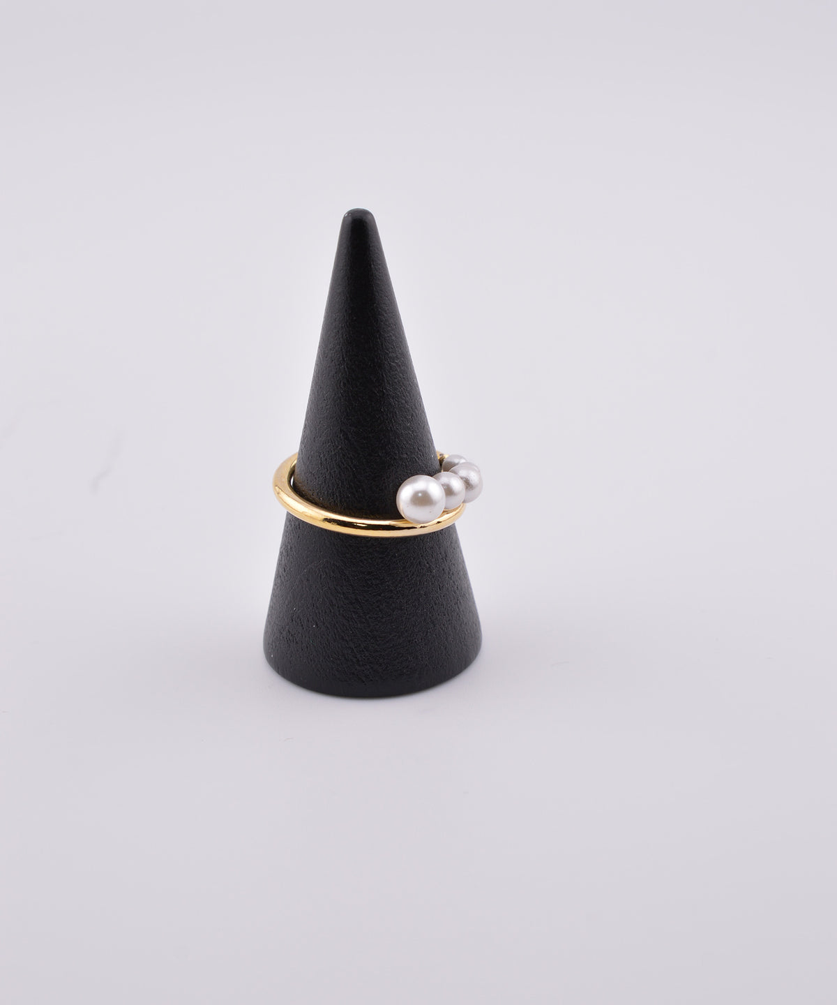 【earyear】Pearl Line Wrap Ring