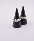 【earyear】Pearl Line Wrap Ring
