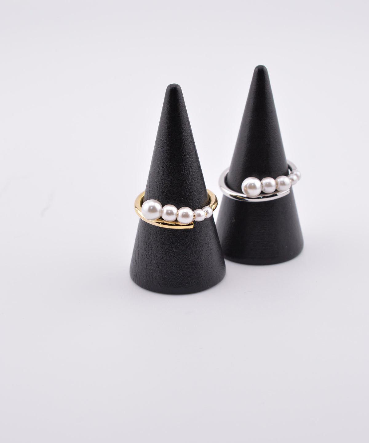 【earyear】Pearl Line Wrap Ring