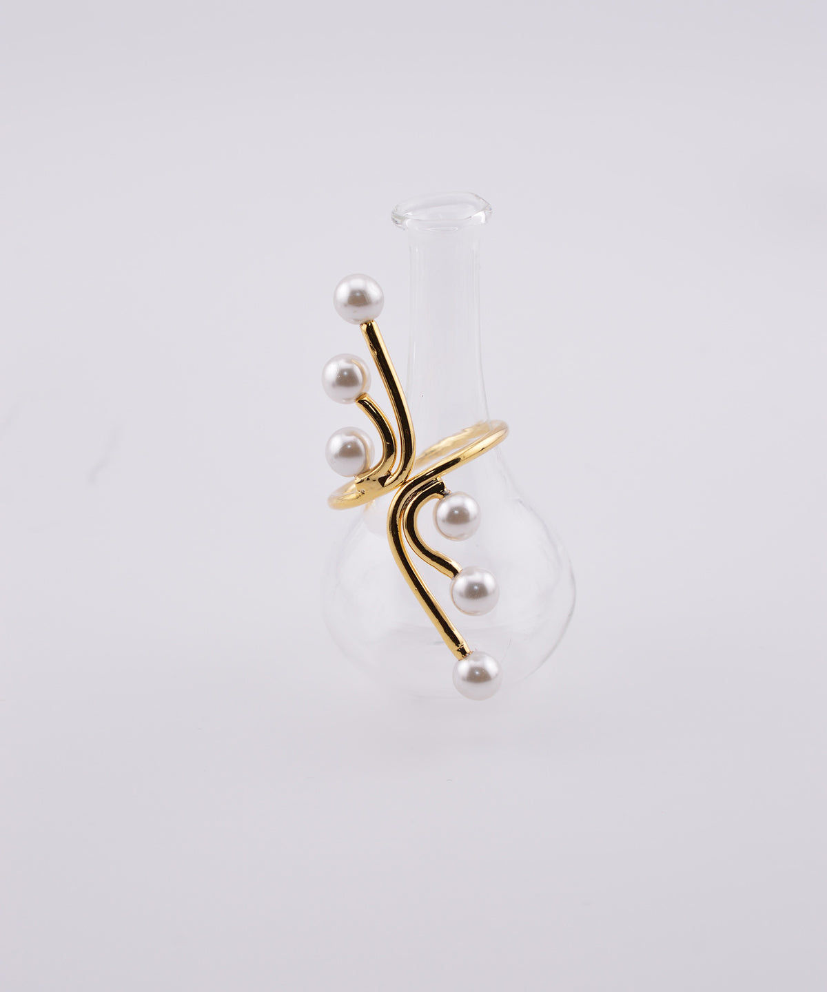 【earyear】Pearl Stem Ring