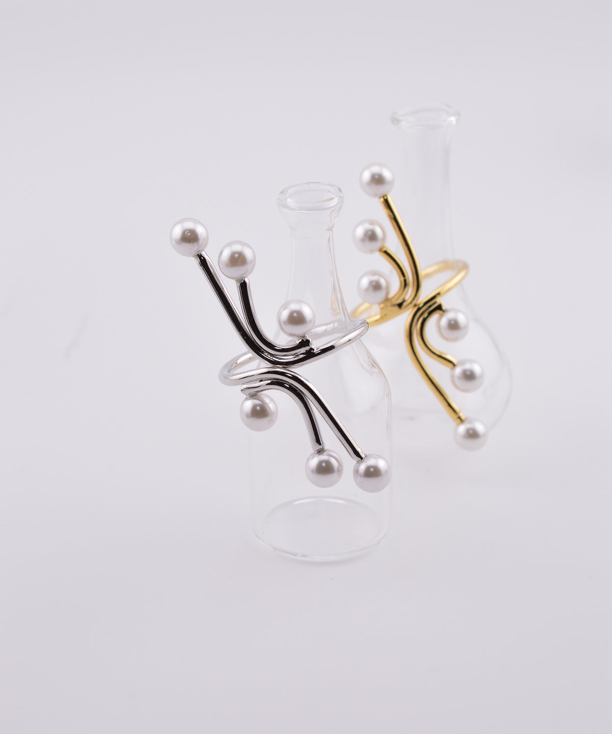 【earyear】Pearl Stem Ring