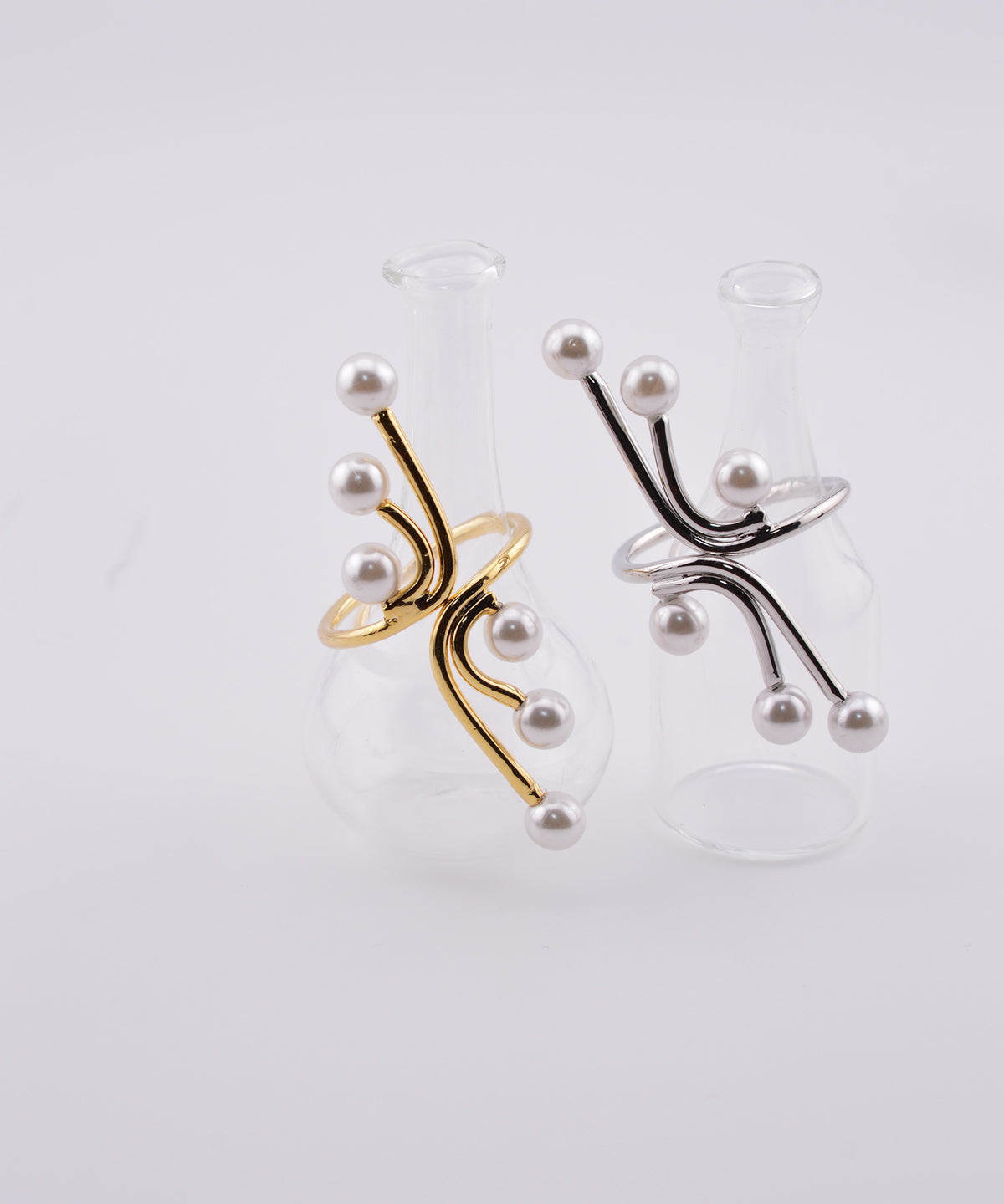 【earyear】Pearl Stem Ring