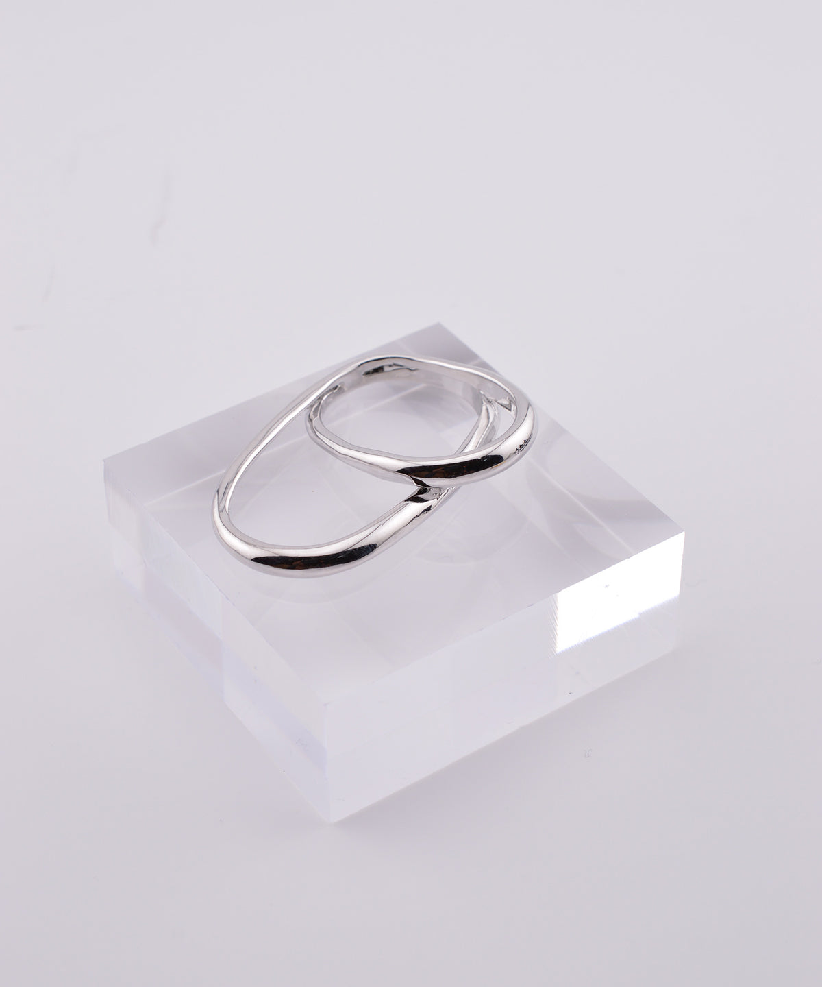 【earyear】Luna Wave Double Finger Ring