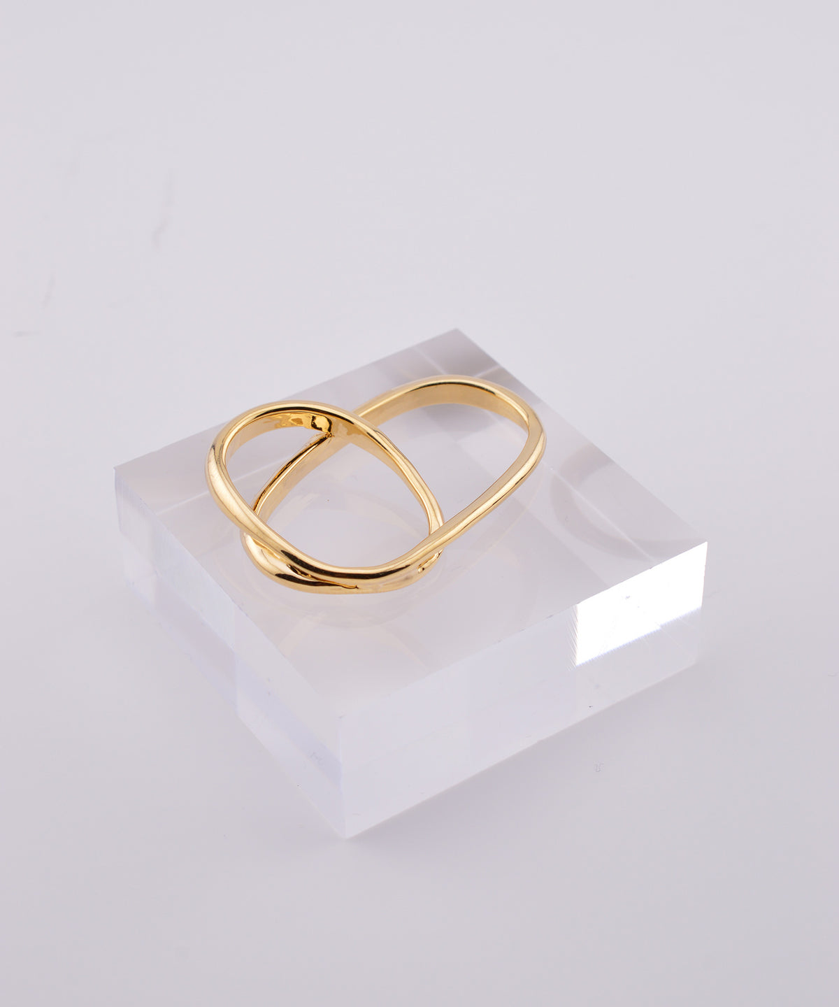 【earyear】Luna Wave Double Finger Ring