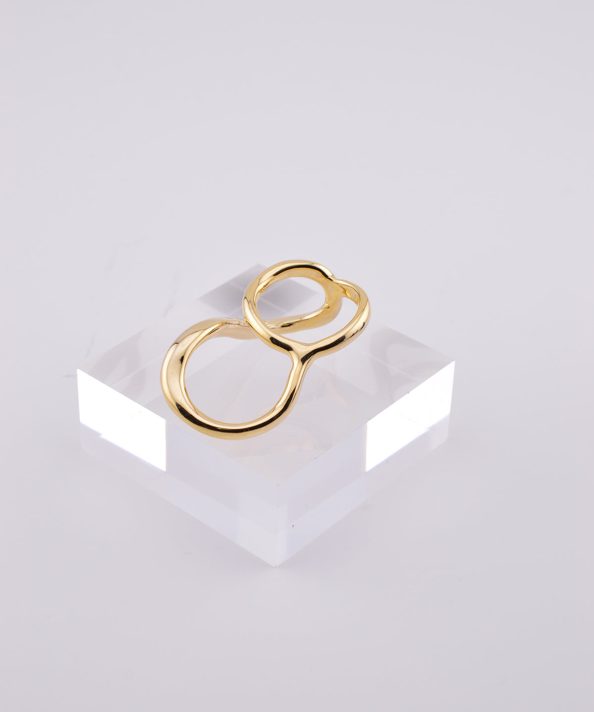 【earyear】Waveform Double Finger Ring