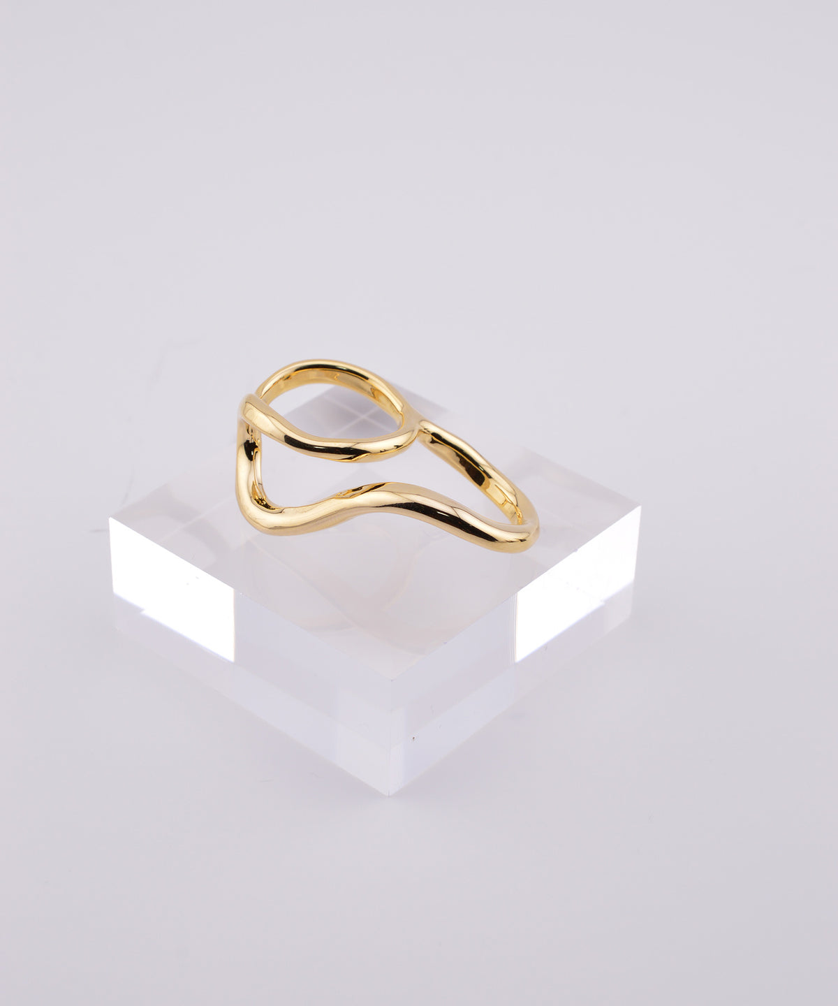 【earyear】Waveform Double Finger Ring