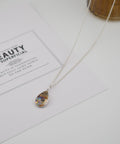 【earyear】Ancient Teardrop Shell top design Ancient Pendant Necklace v2
