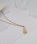 【earyear】Ancient Triangle Plate Top design Ancient Pendant Necklace v2