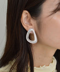 【earyear】Ancient Open Round Triangle design Earrings v3