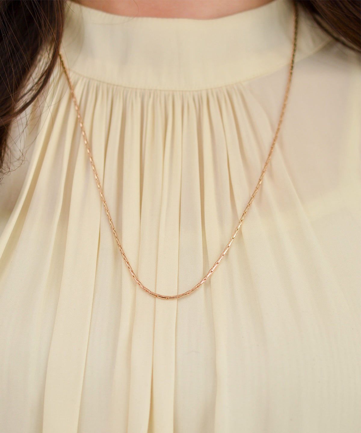 【earyear】Luminous Spiral Necklace Silver&Gold「S」「M」