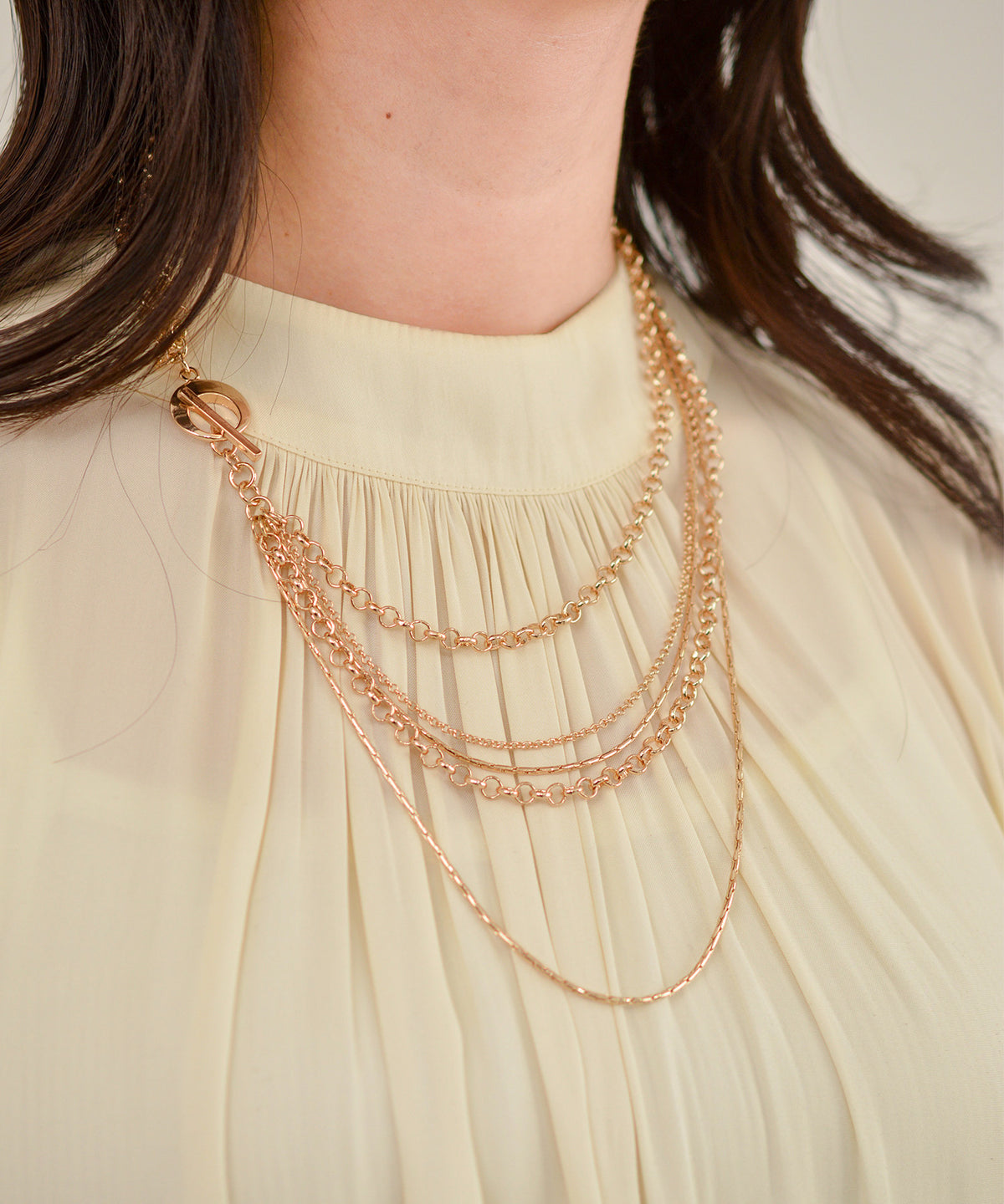 【earyear】Gleam Drape Bib Necklace