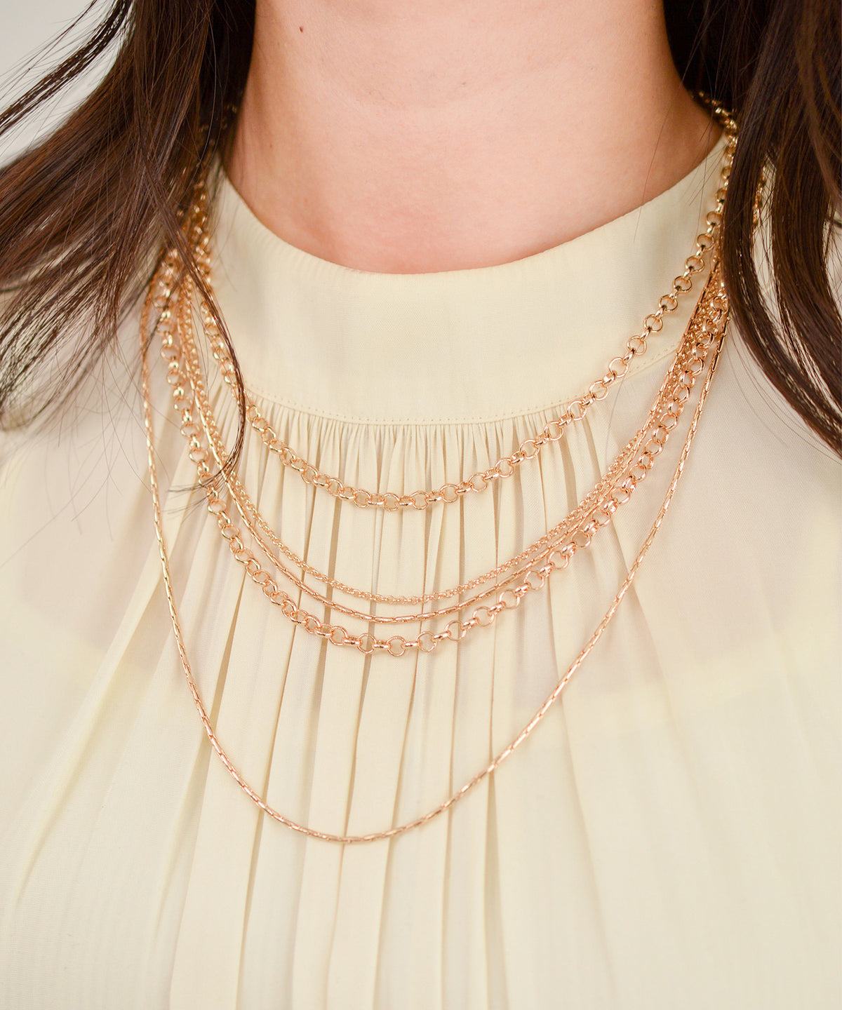 【earyear】Gleam Drape Bib Necklace