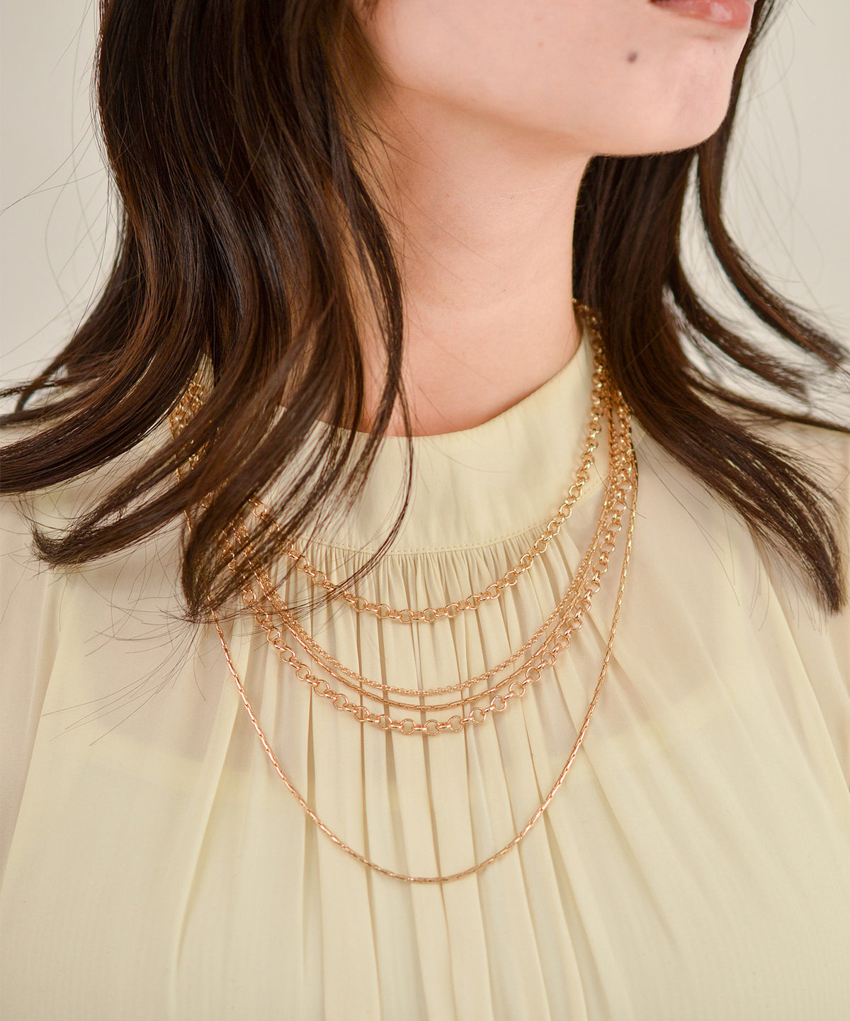 【earyear】Gleam Drape Bib Necklace