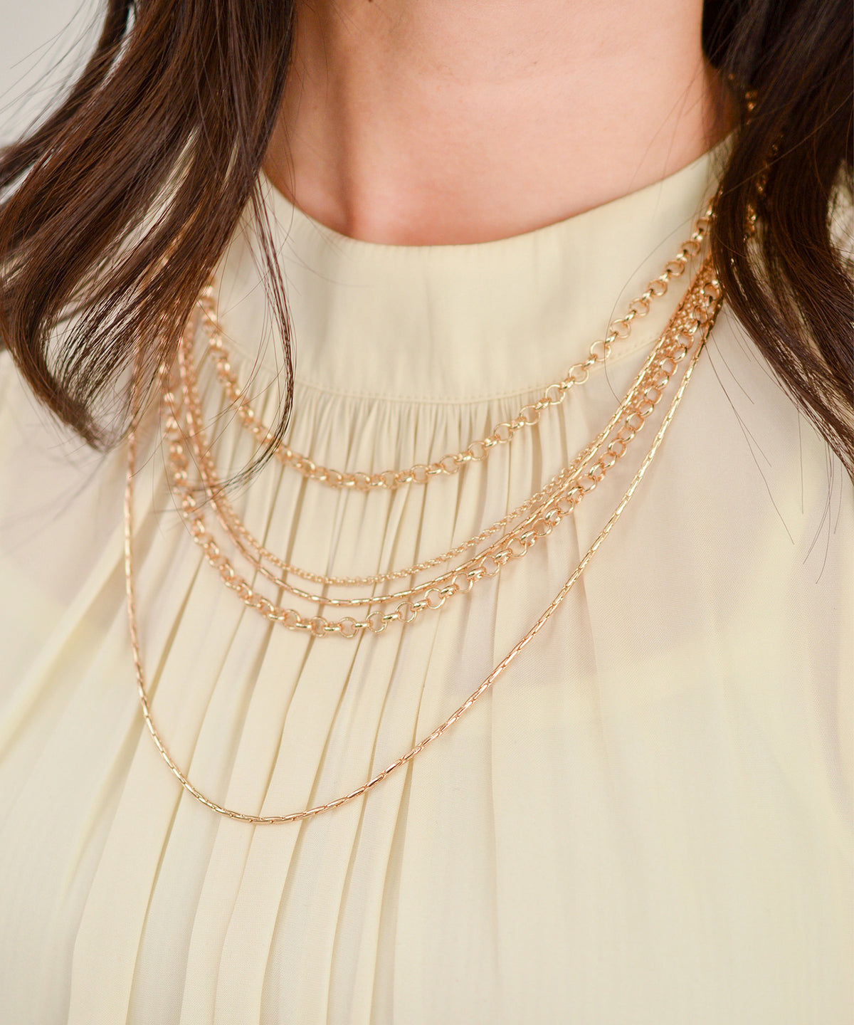 【earyear】Gleam Drape Bib Necklace