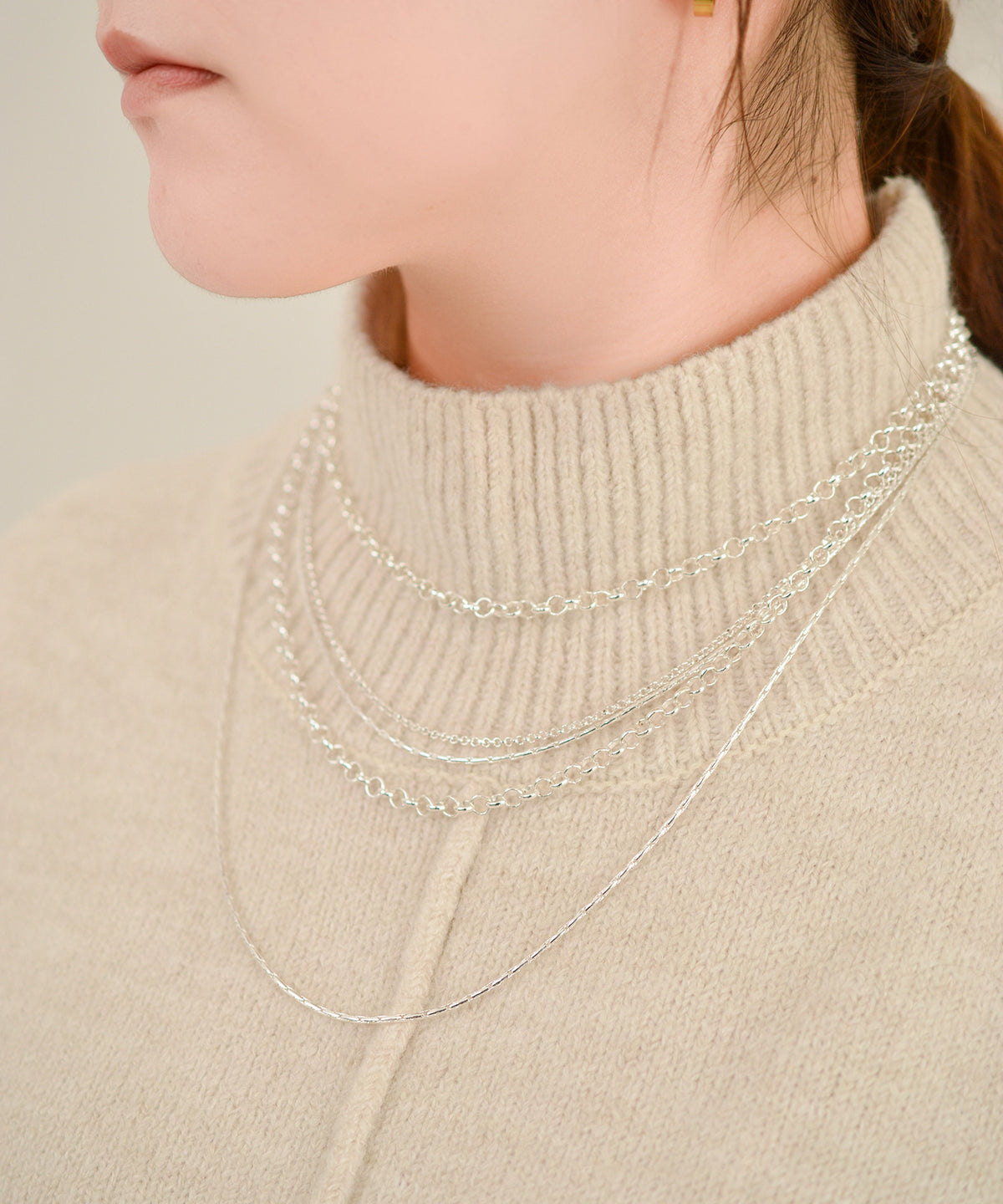 【earyear】Gleam Drape Bib Necklace