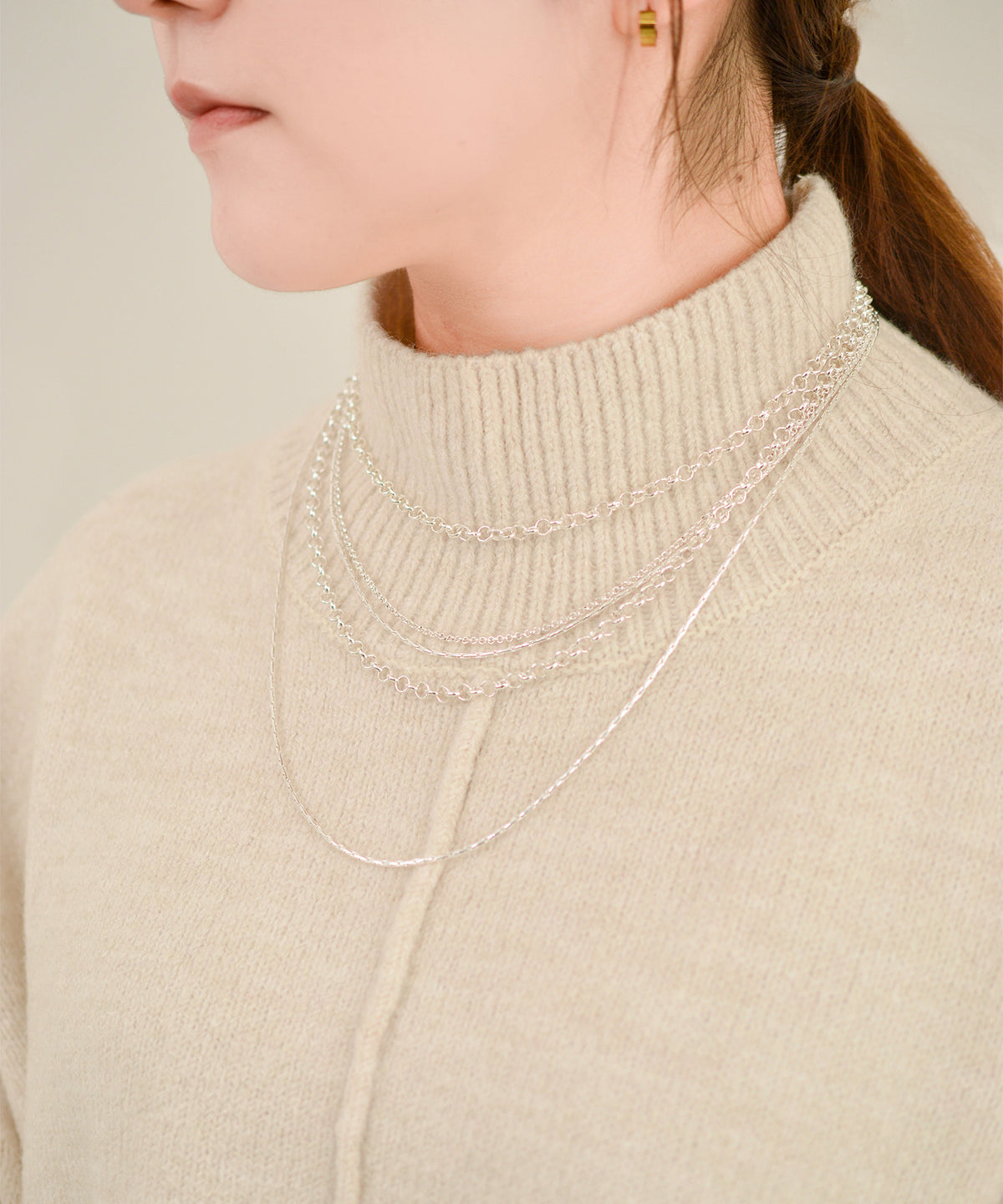 【earyear】Gleam Drape Bib Necklace