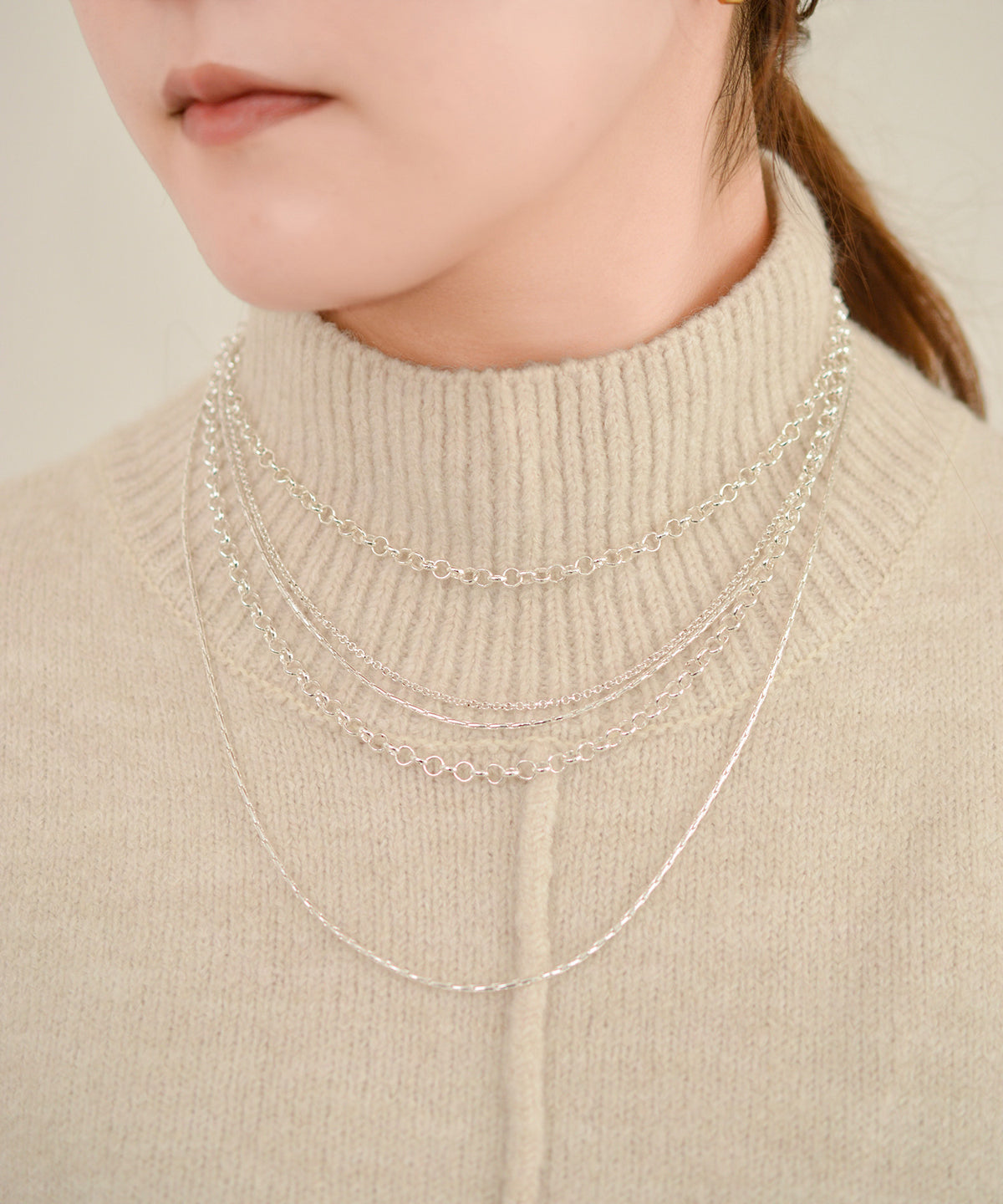 【earyear】Gleam Drape Bib Necklace