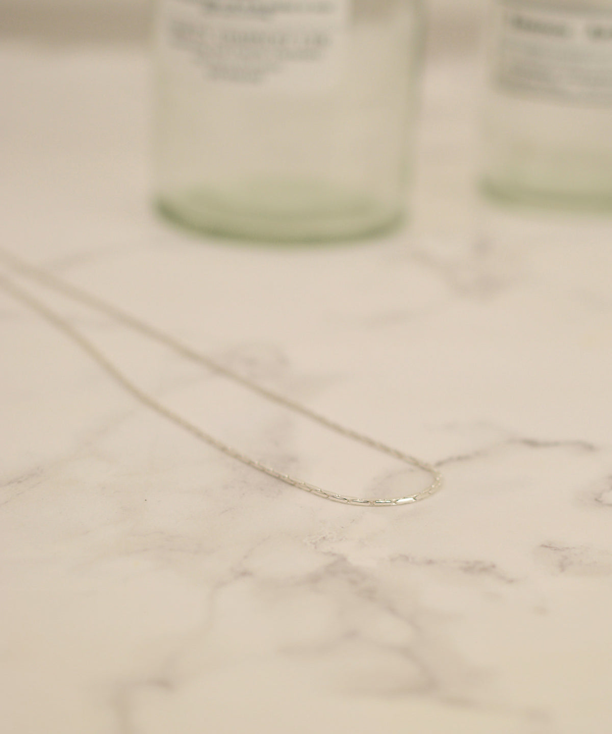 【earyear】Luminous Spiral Necklace Silver&Gold「S」「M」