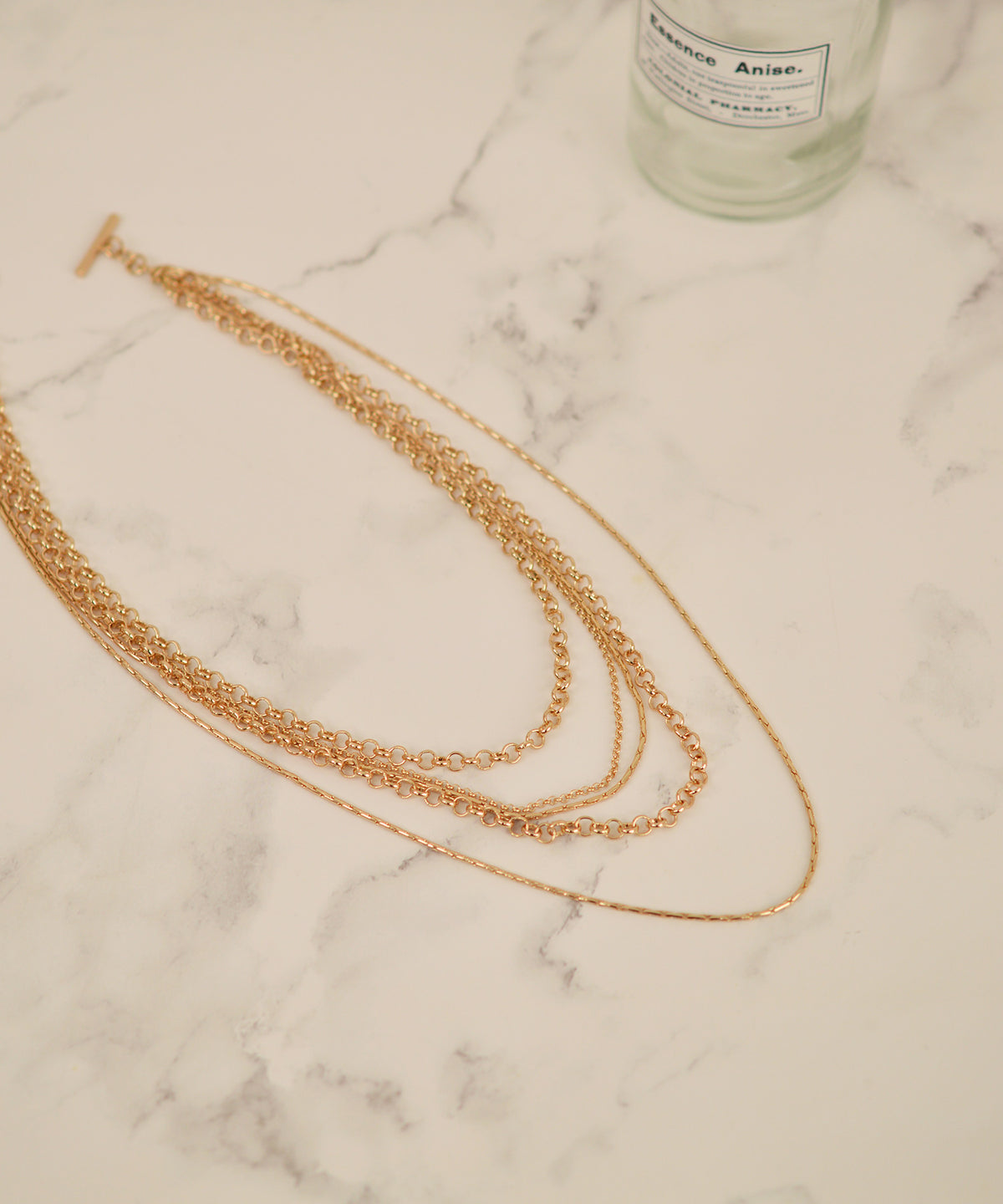 【earyear】Gleam Drape Bib Necklace