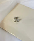 【earyear】Ring Sand Pearl design Design Pearl Ear Cuff<片耳用>