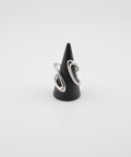 【earyear】Fluid Curve Ring：Stainless Art Form Ring