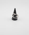 【earyear】Halo Swirl Ring：Stainless Art Form Ring