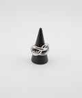 【earyear】Sculpted Weave Ring：Stainless Art Form Ring