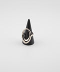 【earyear】Contour Oval  Ring：Stainless Art Form Ring