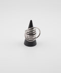 【earyear】Layered Cage Ring：Stainless Art Form Ring