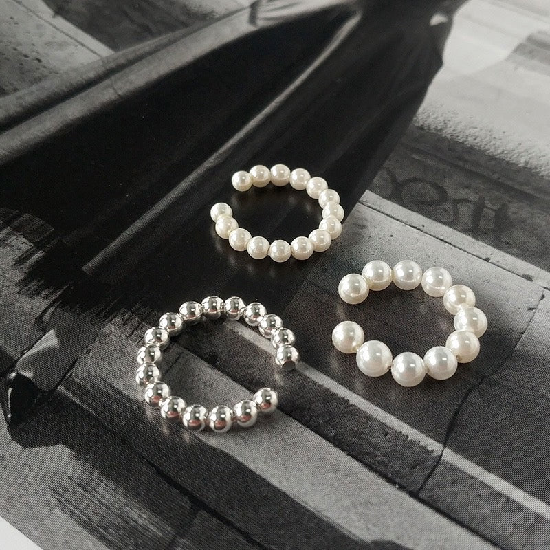 Artificial Pearl Ring-Earcuff【一点売り商品】