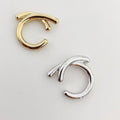 【earyear】Fake cross volume hoop Design Metal Hoop Ear Cuff v3<片耳用>