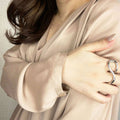 【earyear】Waveform Double Finger Ring
