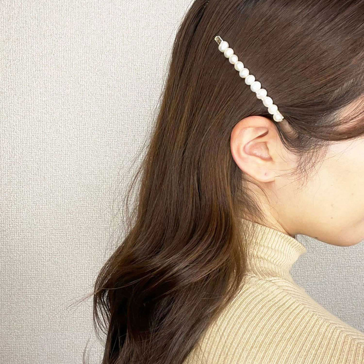 シンプルパール ヘアピン　Simple pearl hairpin
