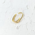 【earyear】Simple W line 3 Design Metal W Line Ear Cuff<片耳用>