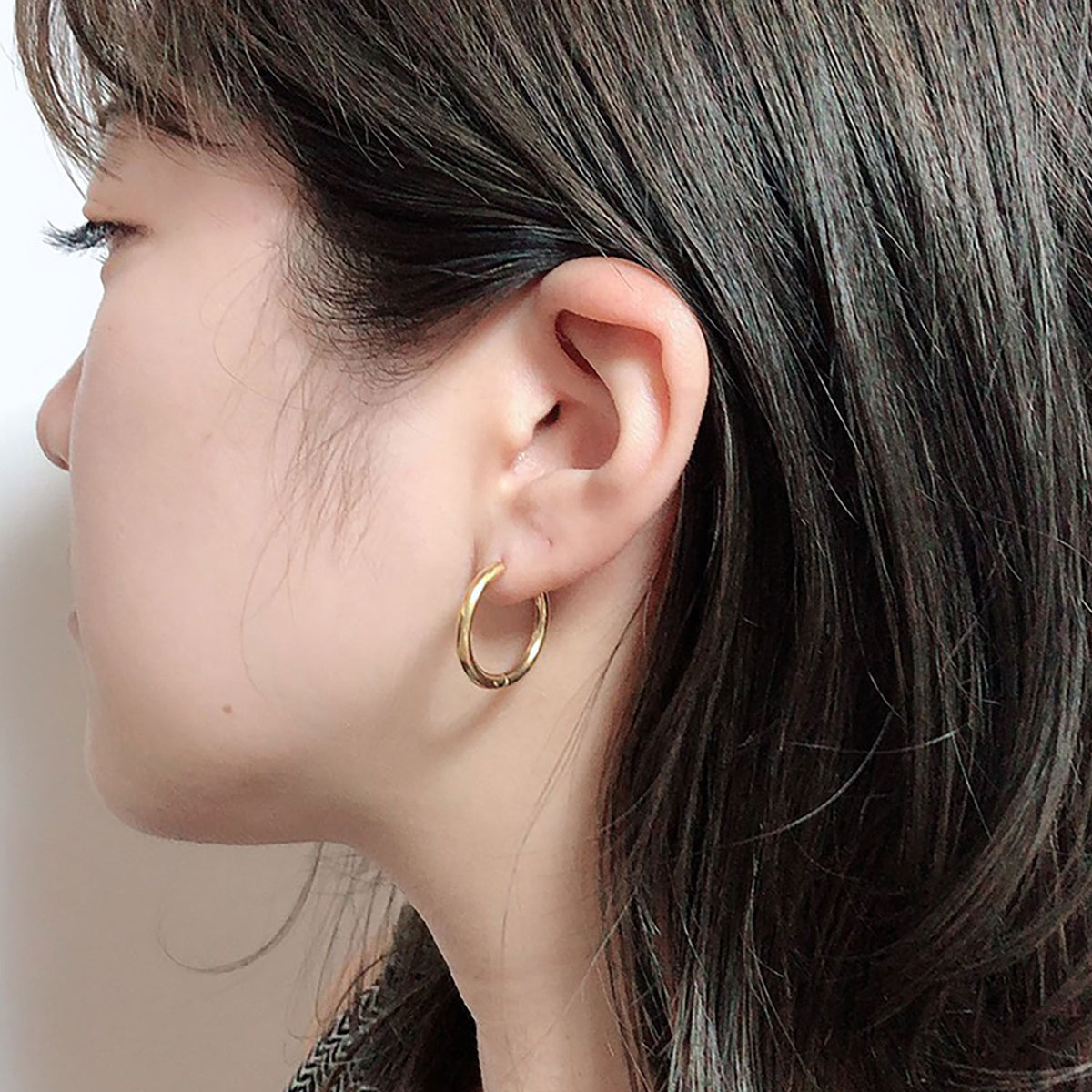 Surgical Stainless String Hoop Pierce(片耳用)＜UNISEX＞