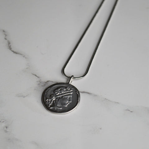 Caesar Coin Pendant Necklace