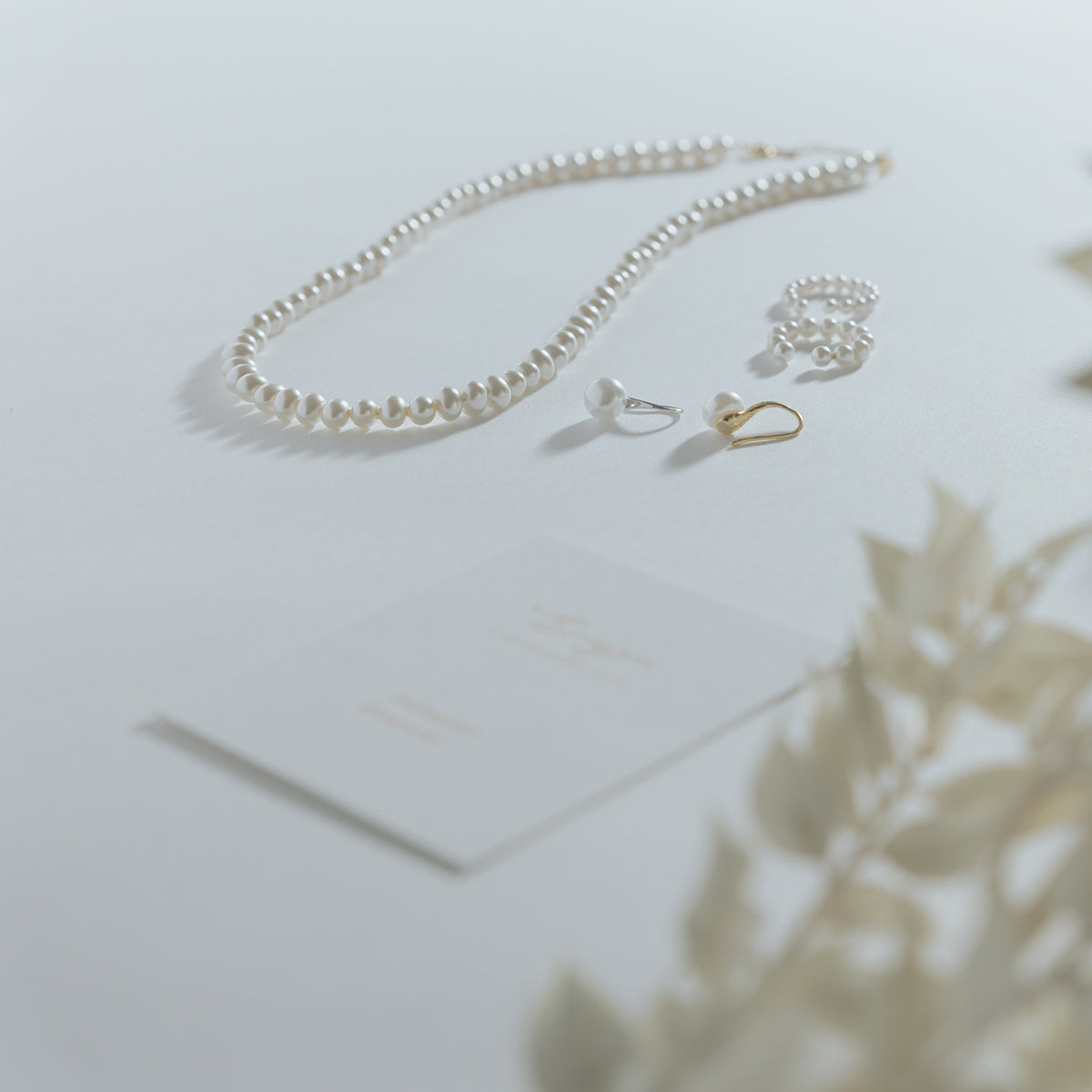 Artificial Pearl Plain Necklace