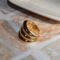 【earyear】Triple Bold design Design Volume Ring v2