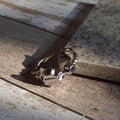 【earyear】Distorted Crown design Distinctive Design Ring v2